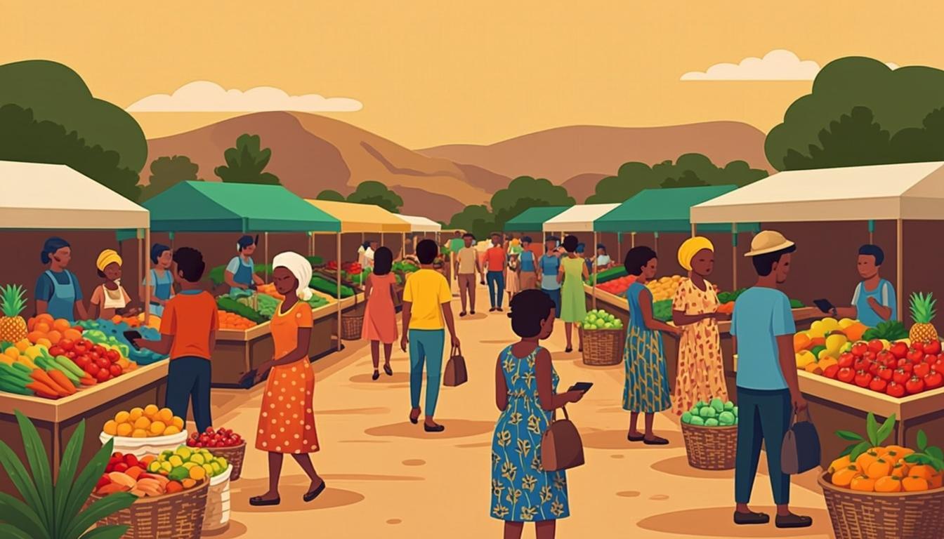 Marché local en Guinée